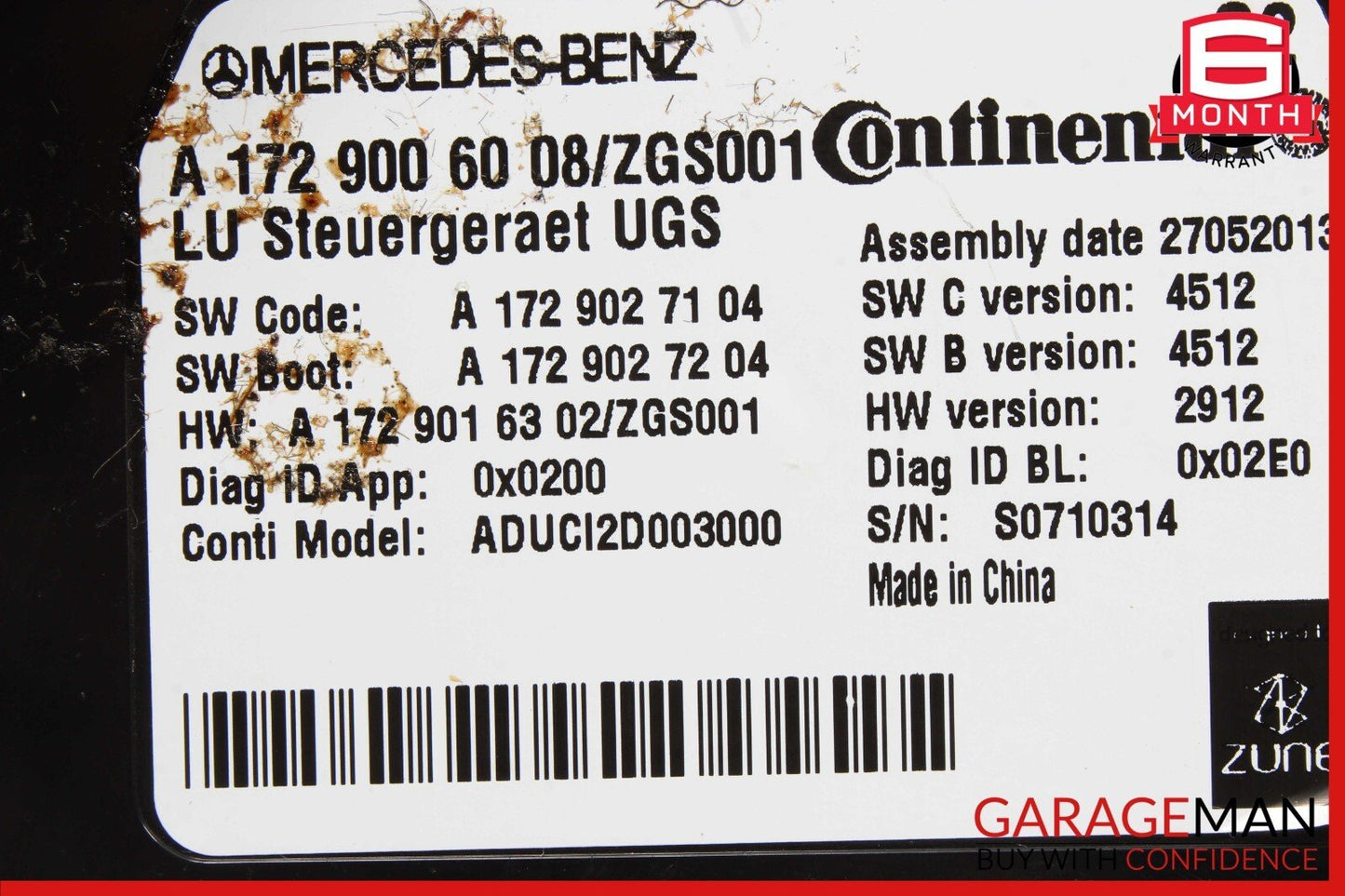 12-20 Mercedes W218 CLS500 E550 GL550 Communication Control Module Unit OEM