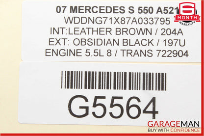 07-13 Mercedes W221 S550 CL550 Front Left Driver Side Door Lock Latch Actuator