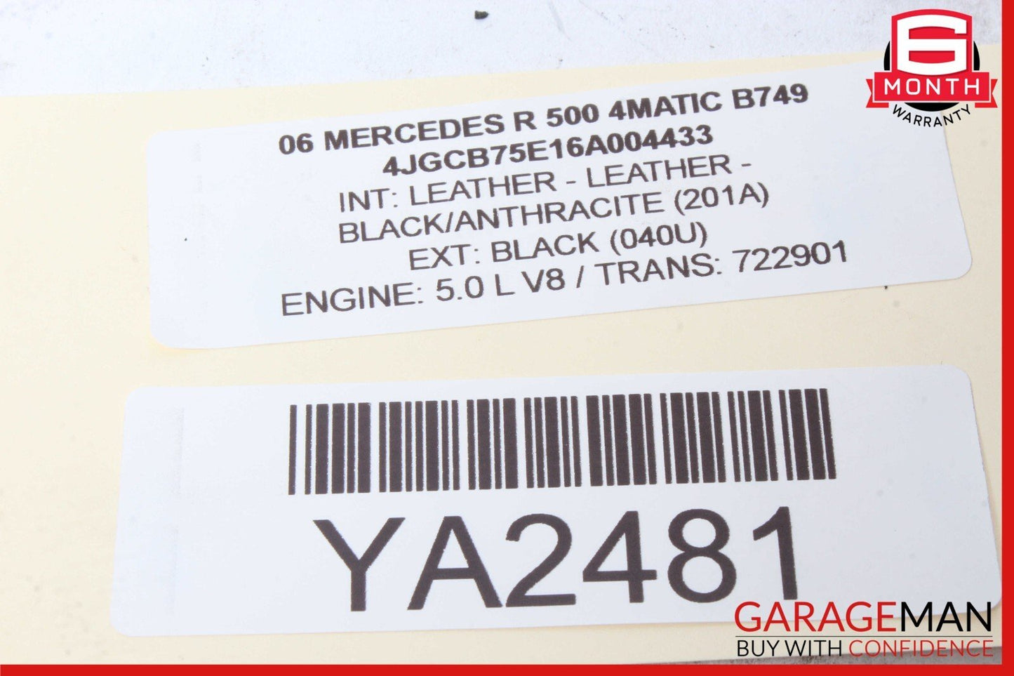 06-13 Mercedes W251 R500 R320 Rear Left Quarter Sound Speaker 2518200302 OEM