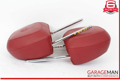 17-22 Alfa Romeo Giulia Front Left and Right Side Seat Headrest Head Rest Red