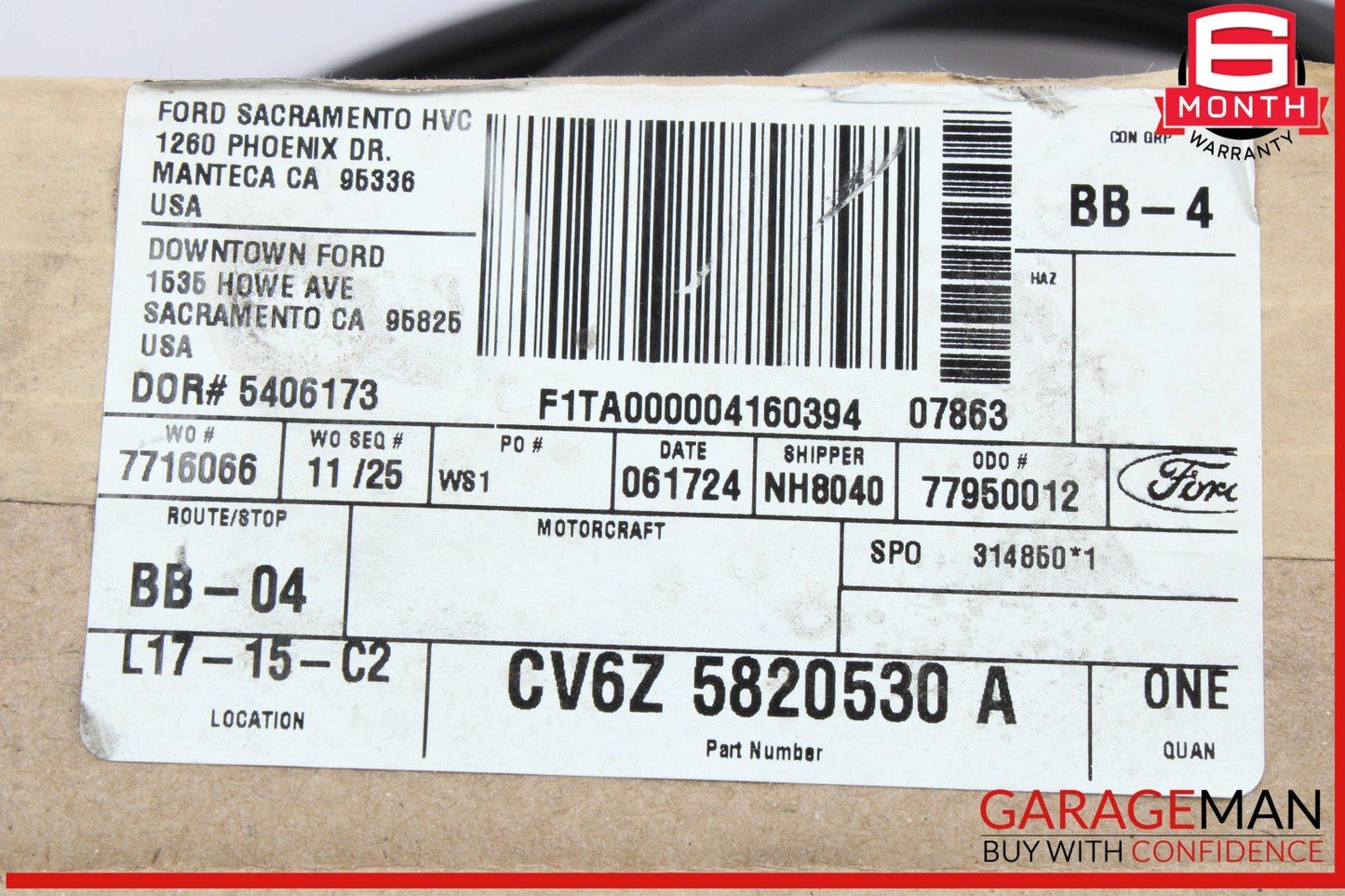 12-18 Ford Focus Front Right Side Door Body Weather Strip Seal Rubber OEM