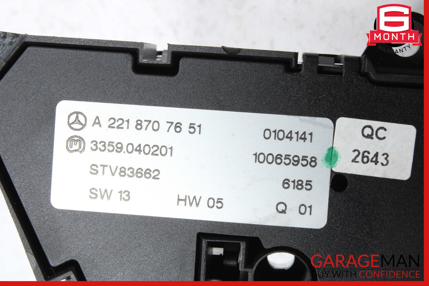 07-13 Mercedes W221 S550 CL600 Front Left Side Seat Adjust Control Switch Set