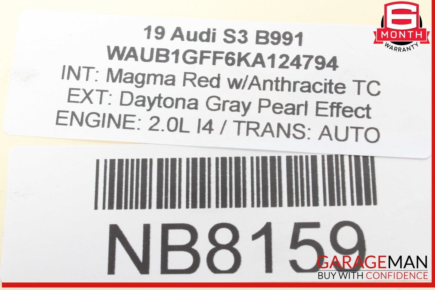 17-20 Audi S3 A3 Rear Right Passenger Side CV Axle Shaft 5Q0501204A OEM