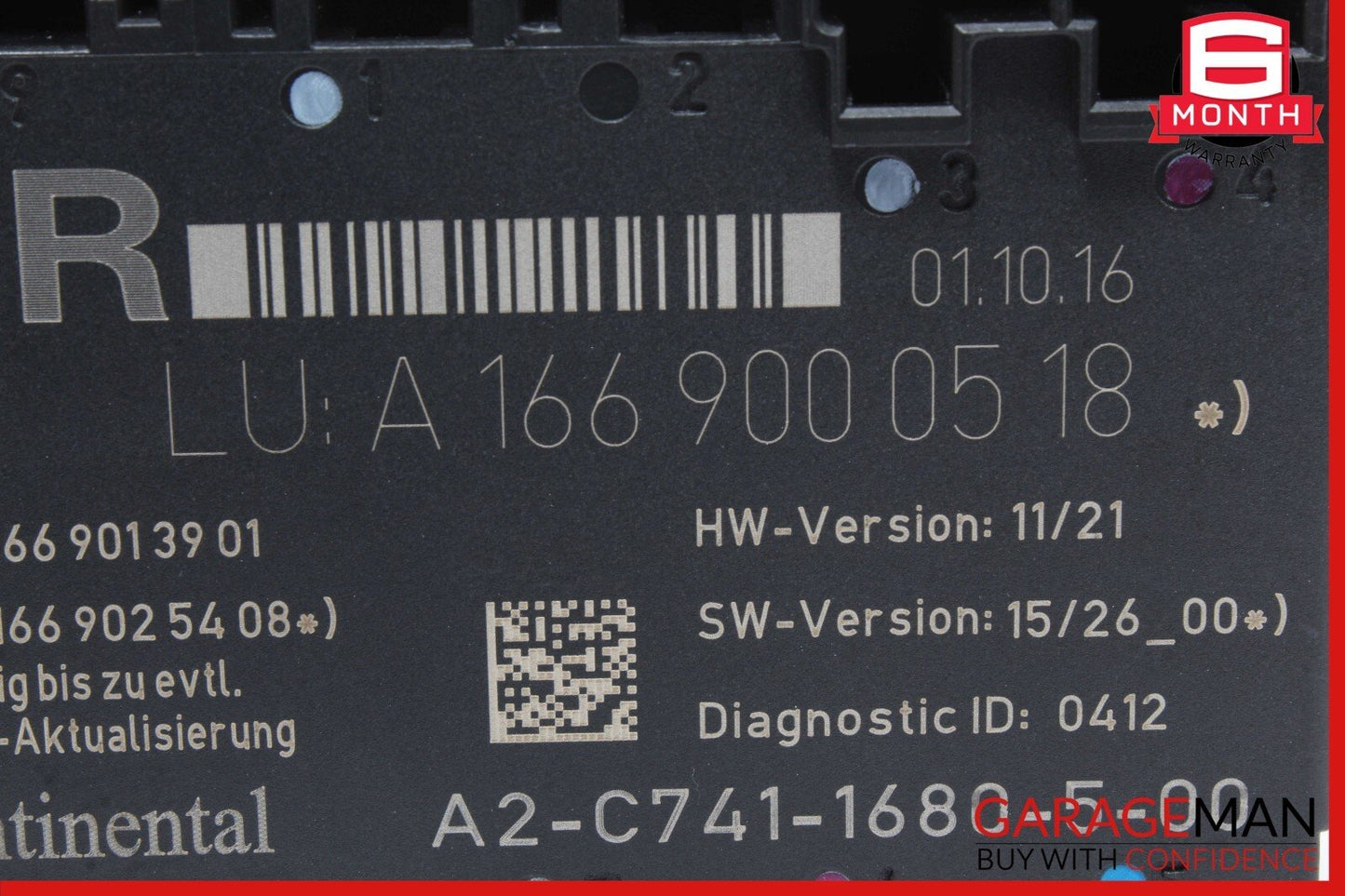 14-18 Mercedes W117 CLA250 Front Right Side Door Control Module 1669000518 OEM
