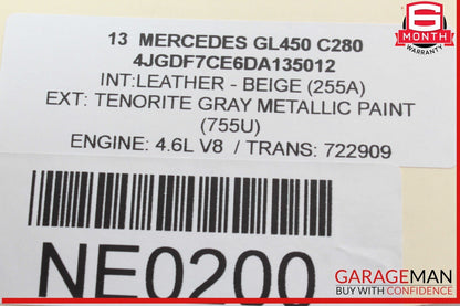 12-19 Mercedes X166 GL450 ML400 GLE350 Rear Left Side Door Control Module Unit