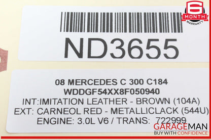 08-18 Mercedes W204 C300 Front Right Passenger Side Door Control Module Unit OEM