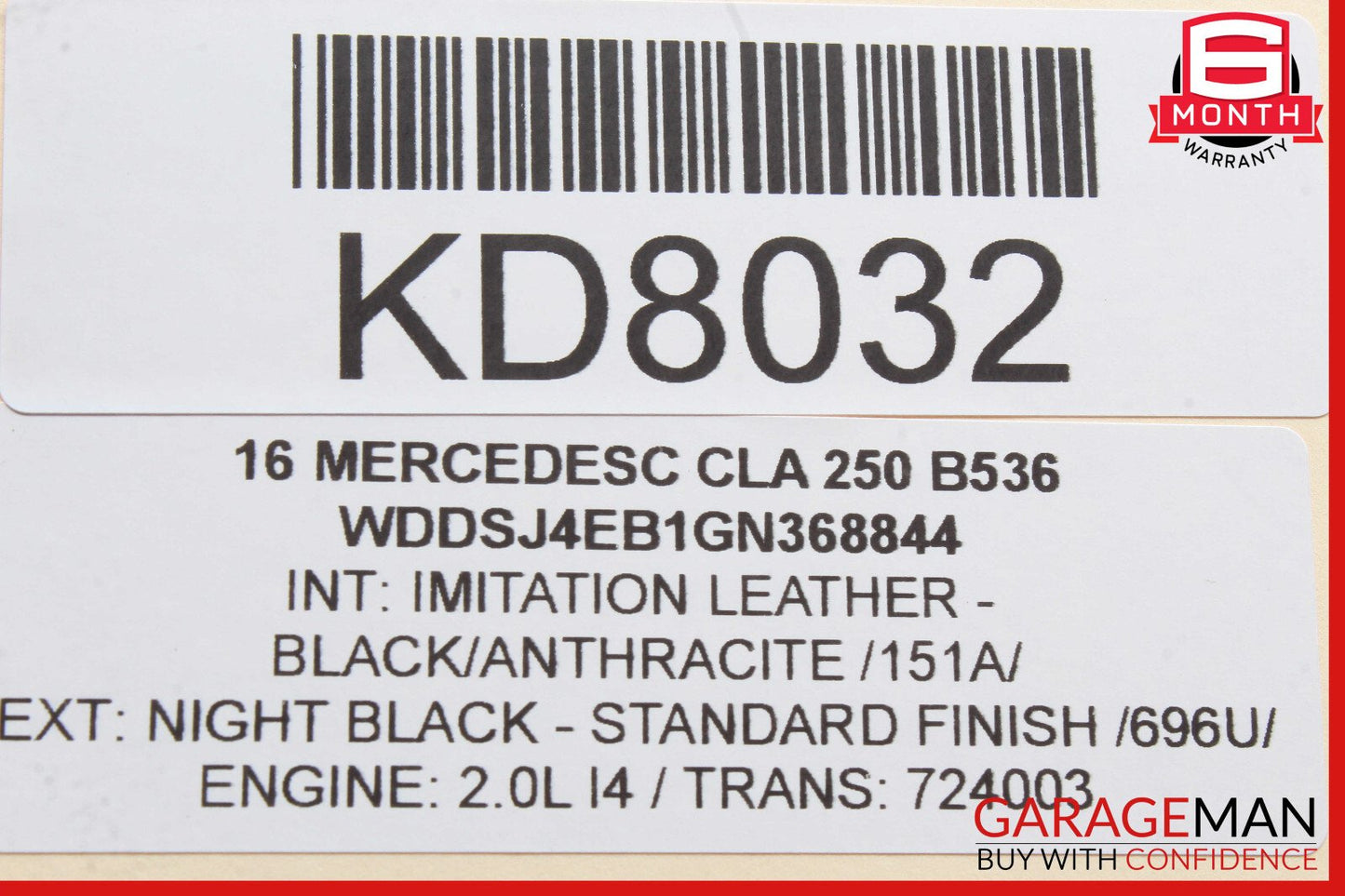 14-18 Mercedes W117 CLA250 Rear Trunk Lid Lock Latch Actuator Mechanism OEM