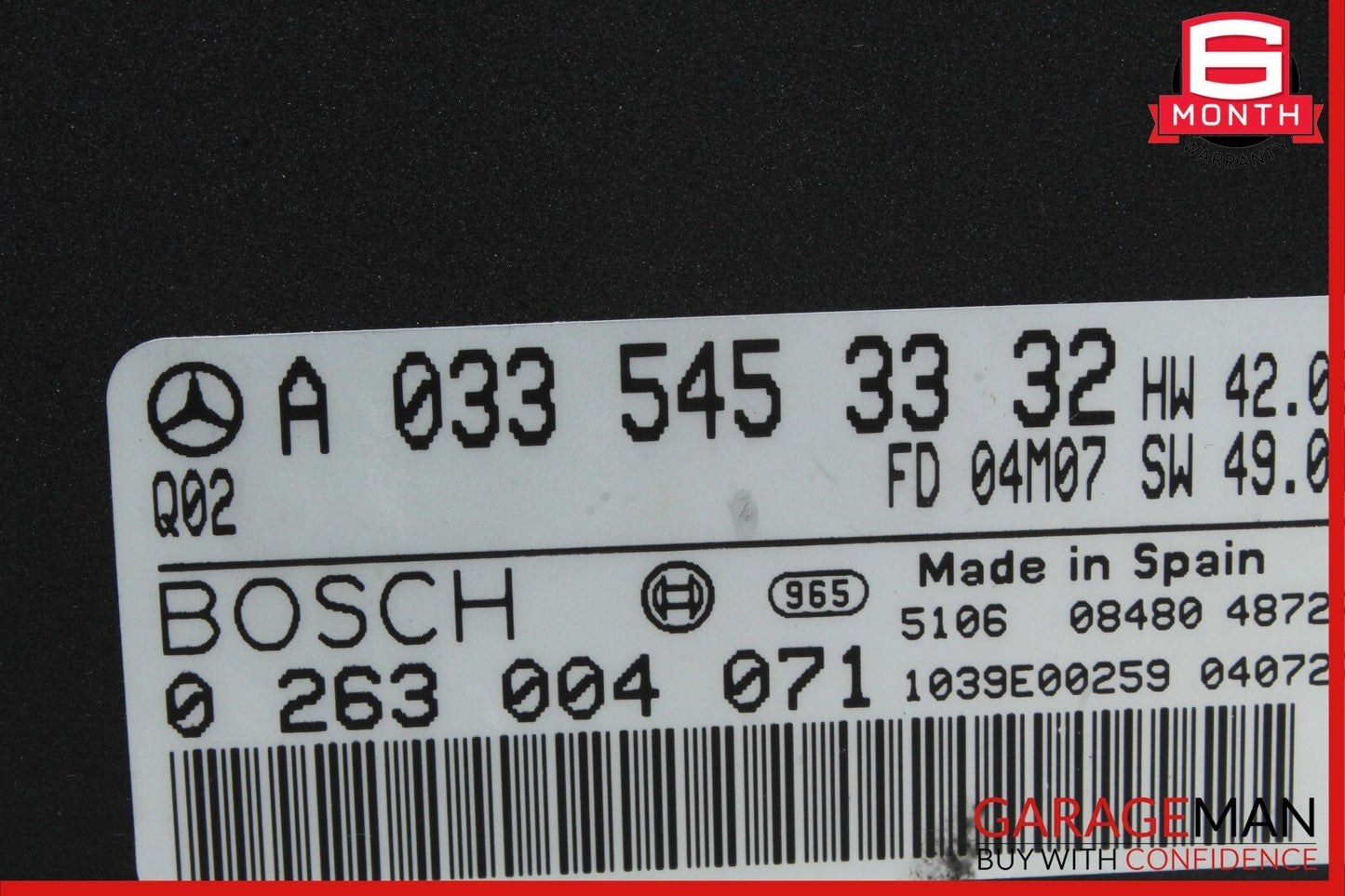 00-06 Mercedes W215 CL500 S500 Park Parktronic Parking Control Module Unit