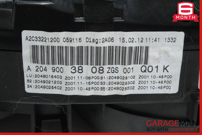 12-14 Mercedes W204 C250 Odometer Speedometer Instrument Cluster Gauge Assembly