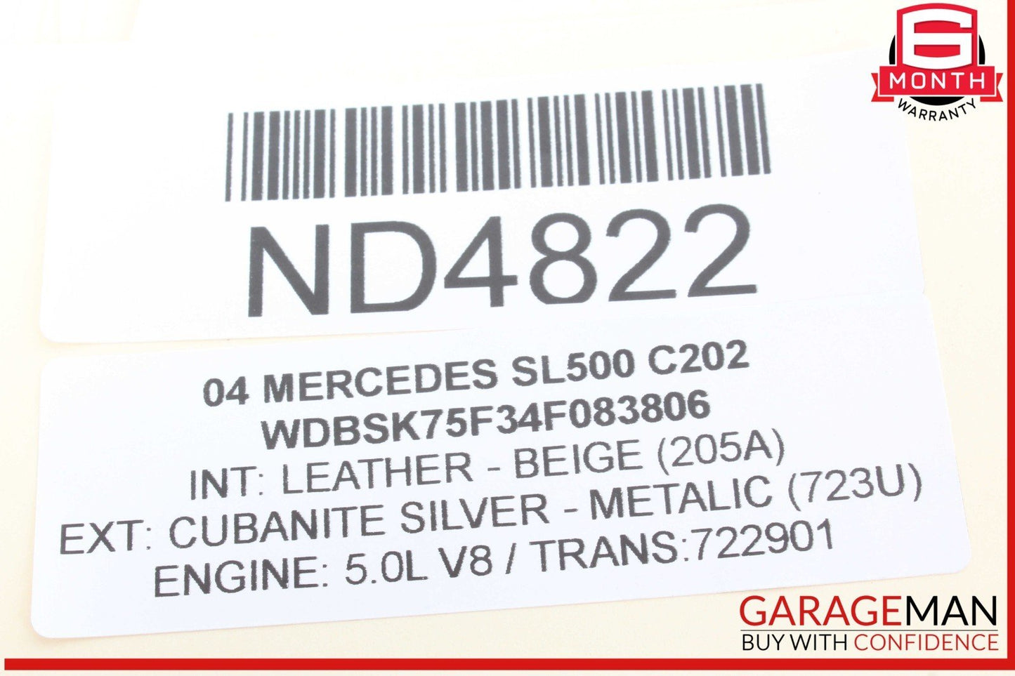 03-08 Mercedes R230 SL500 SL600 SL55 AMG Front Right Side Lower Control Arm OEM