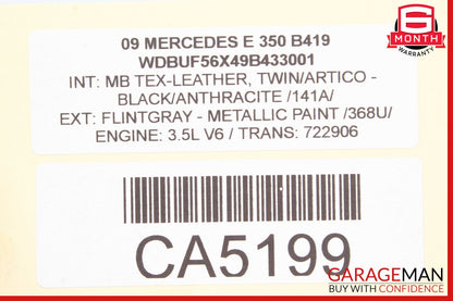 07-09 Mercedes W211 E350 Front Right Seatbelt Seat Belt Retractor Black OEM