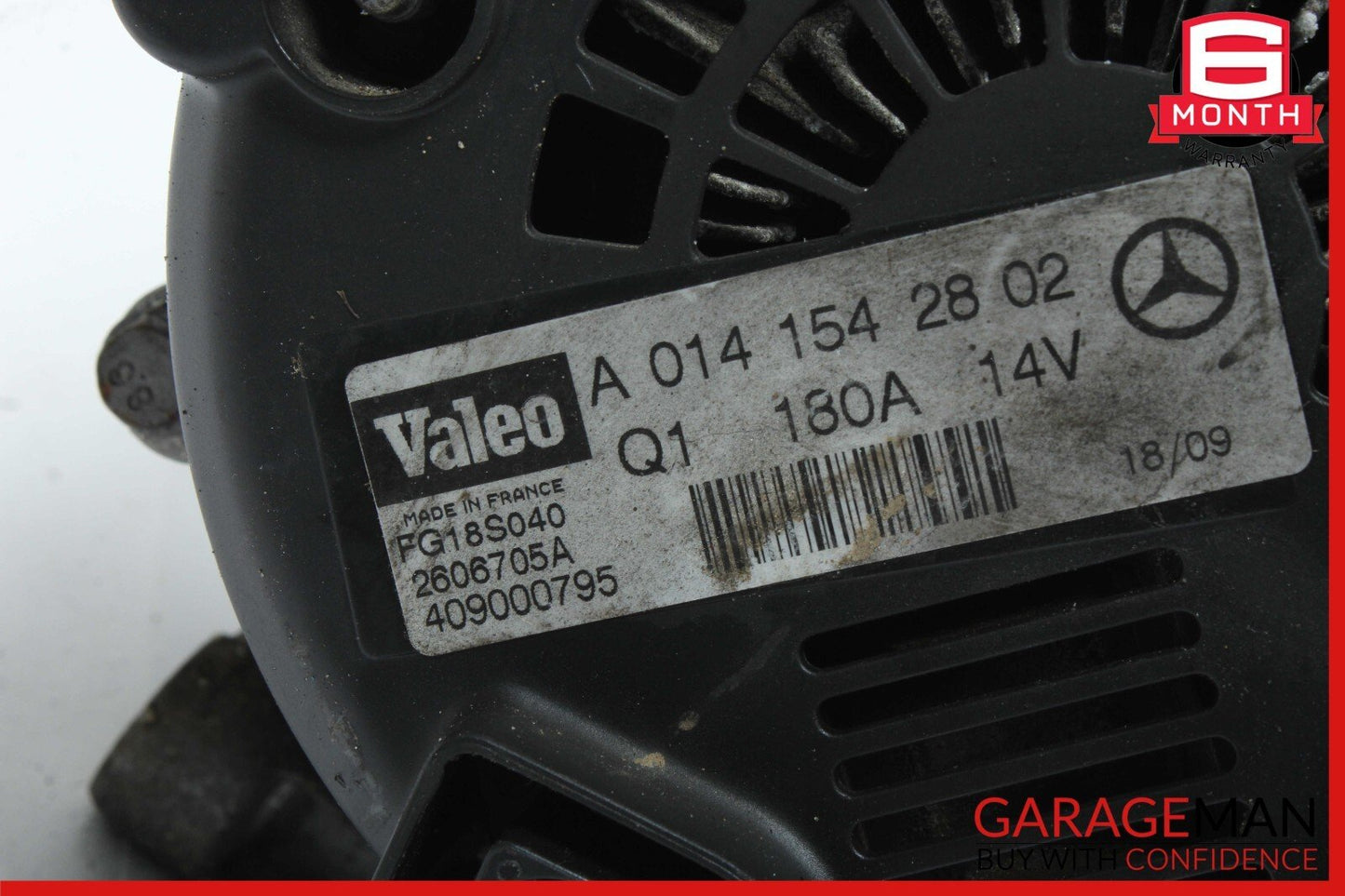 10-13 Mercedes W221 S400 Hybrid 3.5L V6 Alternator 180 Amp 0141542802 OEM