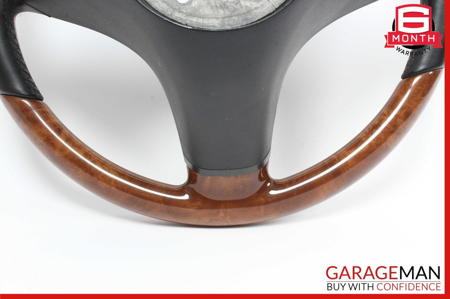 09-12 Mercedes R171 SLK300 SL550 SLK350 3 Spoke Steering Wheel Wood OEM