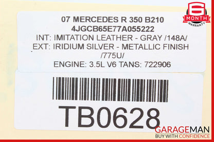 06-10 Mercedes W251 R350 Front Right Side Headlight Support Bracket OEM