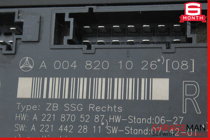 07-13 Mercedes W221 S550 S400 Front Right Side Under Seat Control Unit OEM
