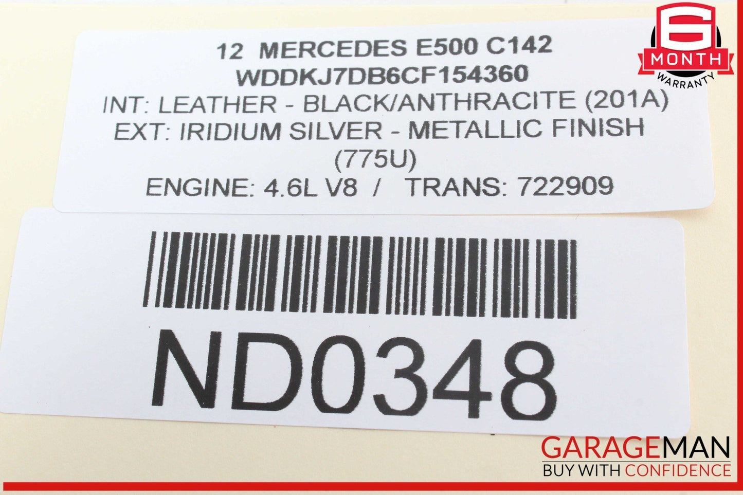 08-18 Mercedes W212 E550 Front Right Passenger Side Door Control Module OEM