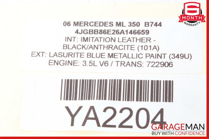 06-13 Mercedes W164 ML350 R350 Rear Glass Windshield Wiper Motor Unit Valeo OEM