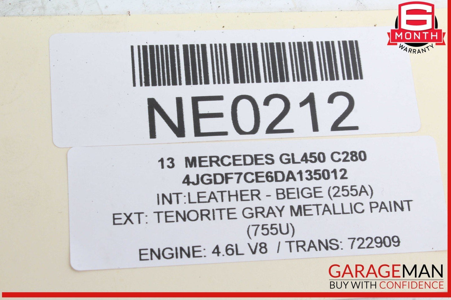 12-16 Mercedes X166 GL450 Rear Right Passenger Side Door Lock Latch Actuator OEM