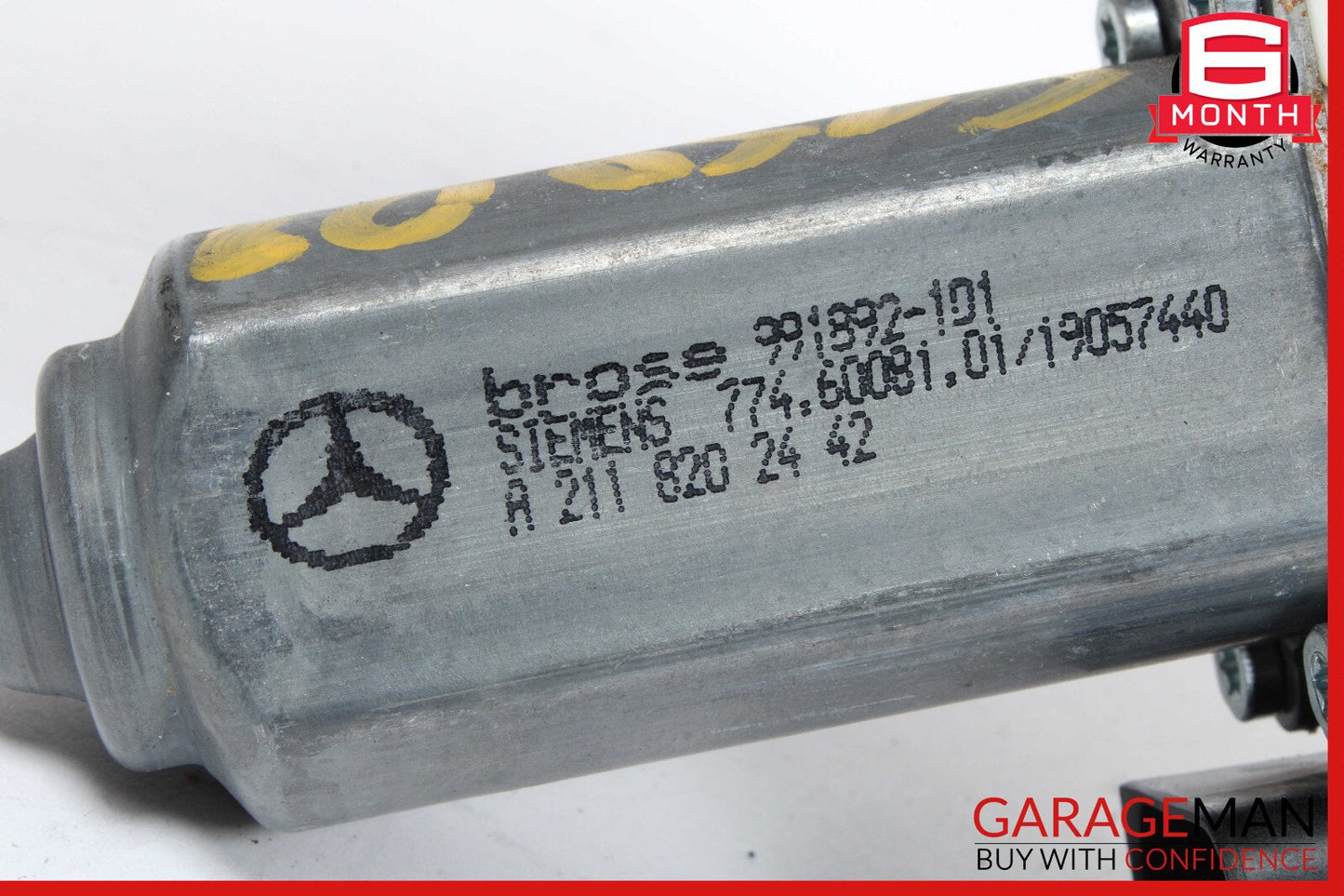 03-09 Mercedes W211 E350 E500 E550 Rear Right Side Window Regulator Motor OEM