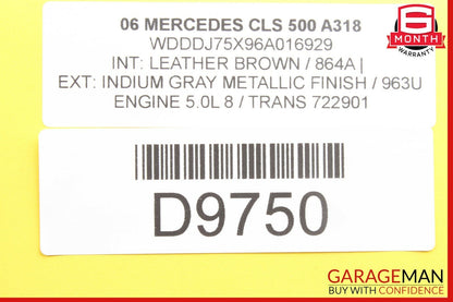 03-11 Mercedes W219 CLS500 E350 E500 Body Control Module Unit BCM BCU 2195450432