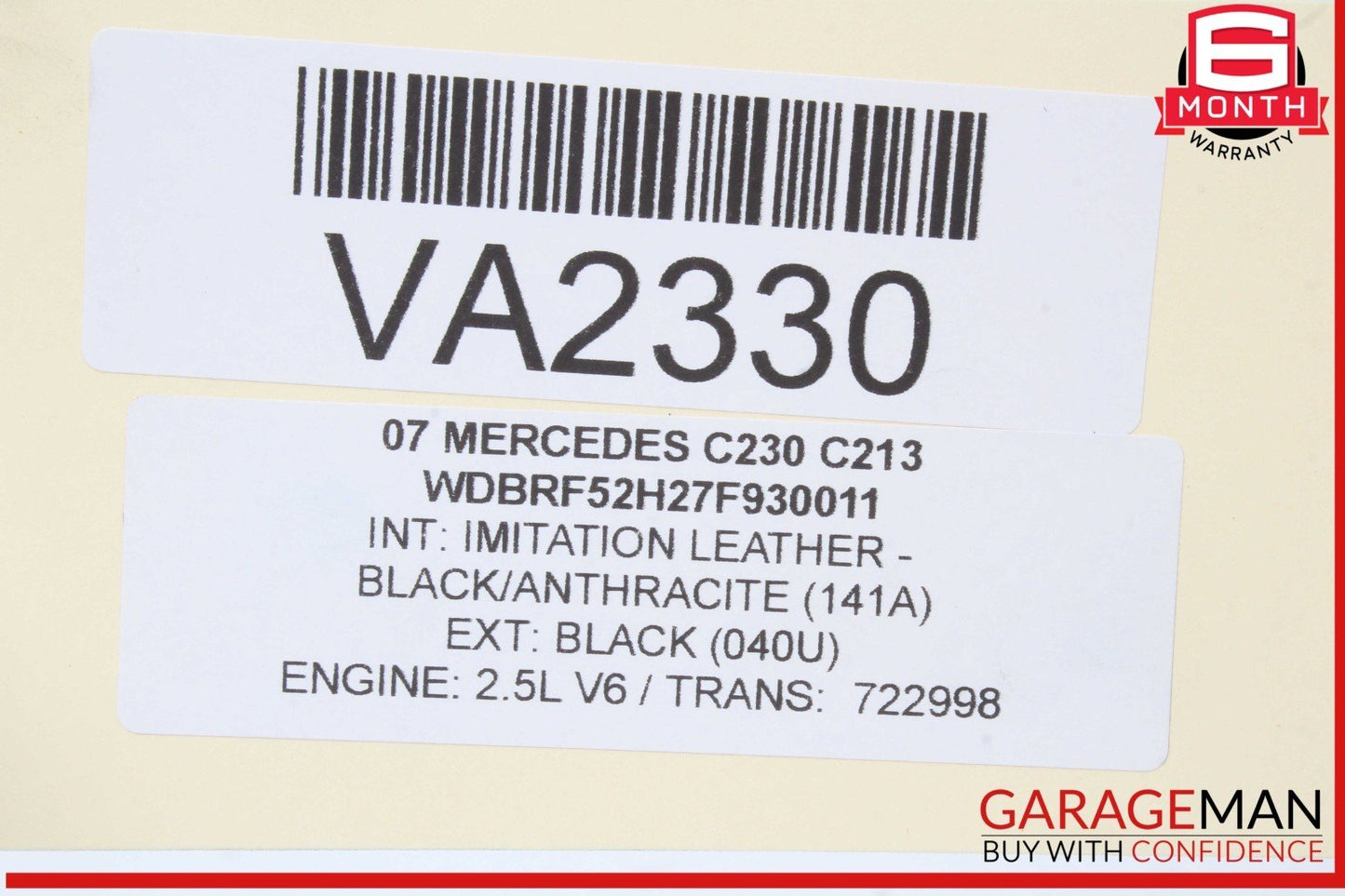 05-12 Mercedes W203 C230 SLK300 ECU Engine Control Module Flashed 2721531791 OEM
