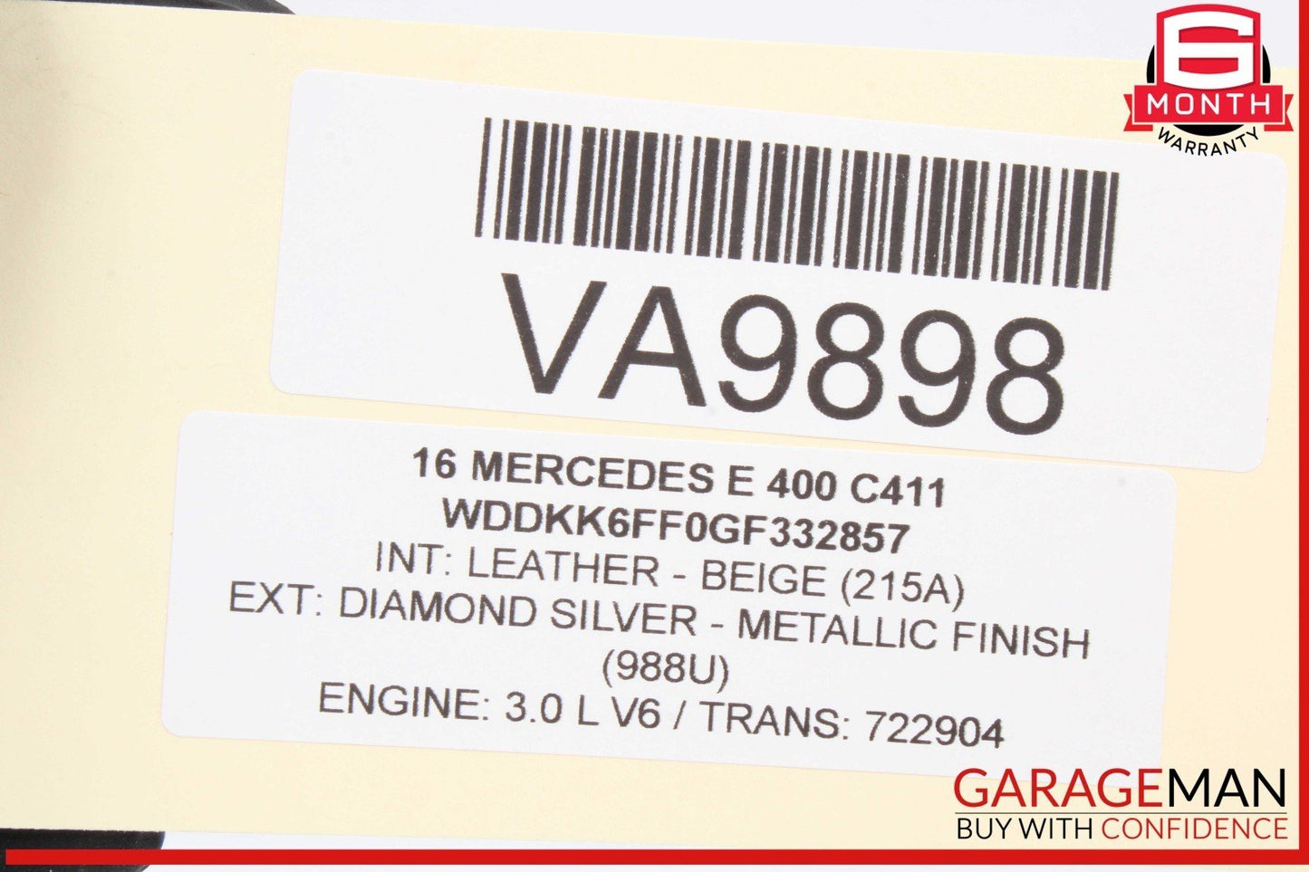 08-17 Mercedes W212 E400 Rear Right or Rear Left Side Upper Control Arm OEM