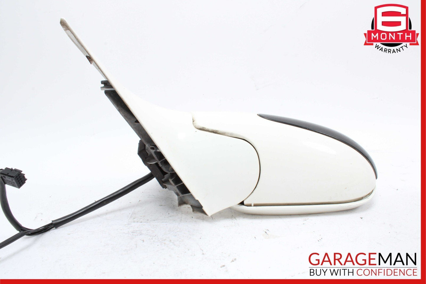 2003 Mercedes R230 SL500 SL55 AMG Front Left Side Rear View Door Mirror White