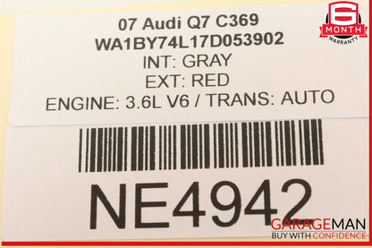 07-09 Audi Q7 Front Right Passenger Side Seat Occupant Detection Control Module
