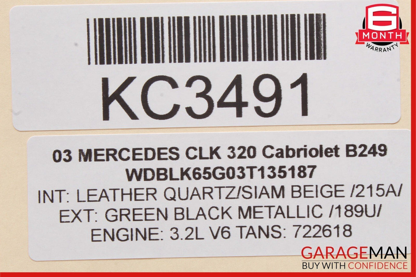 00-04 Mercedes W208 CLK350 CLK430 Anti Theft Alarm Control Module 2088203526 OEM
