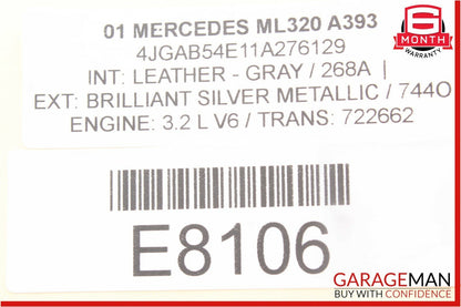 98-05 Mercedes W163 ML320 ML55 AMG Front Right Side Seat Adjust Control Switch