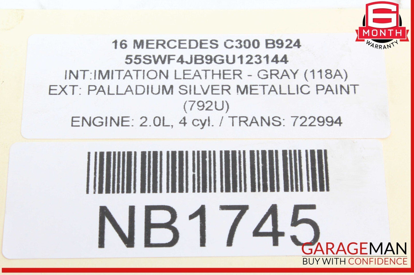 15-20 Mercedes W205 C300 CLA250 GLA250 Engine Dynamic Balance Shaft OEM
