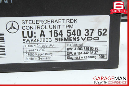 06-12 Mercedes W211 E350 SL550 CLS550 TPMS Tire Pressure Control 1645403762 OEM