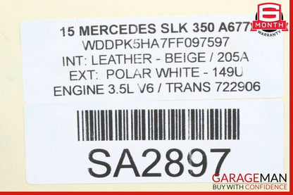 08-17 Mercedes W204 C250 SLK350 Front Left Wheel Spindle Knuckle Hub Bearing RWD
