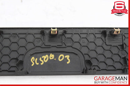 03-12 Mercedes R230 SL500 SL550 Rear Deck Speaker Cover Trim Panel Black OEM