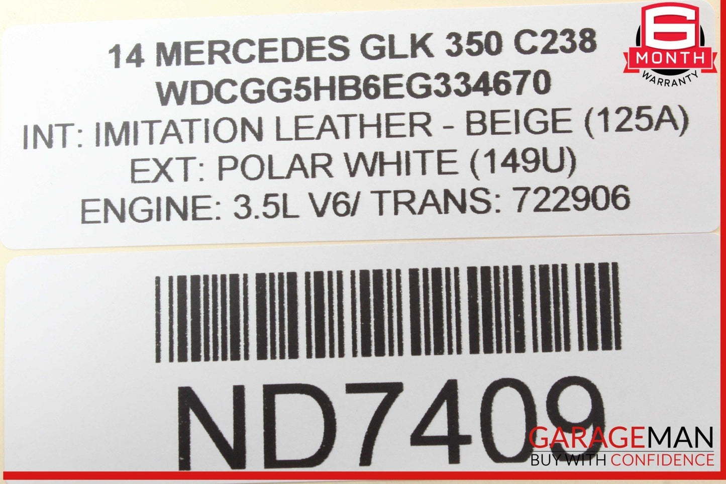 08-18 Mercedes X204 GLK350 GLK250 C250 Front Right Side Door Control Module Unit