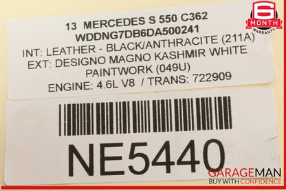 11-18 Mercedes W221 S550 CLS550 E550 Overflow Expansion Tank Intercooler OEM