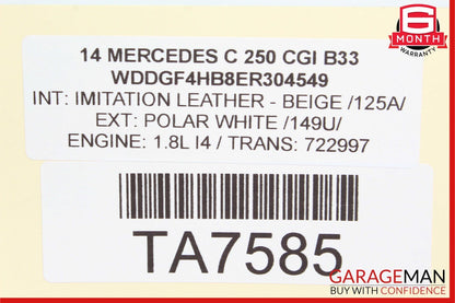08-14 Mercedes W204 C250 C350 Front Left Side Door Control Module 2129003914 OEM
