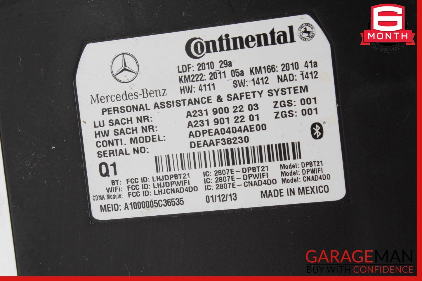 10-20 Mercedes X166 GL450 GLA250 SL400 Communication Control Module Unit OEM