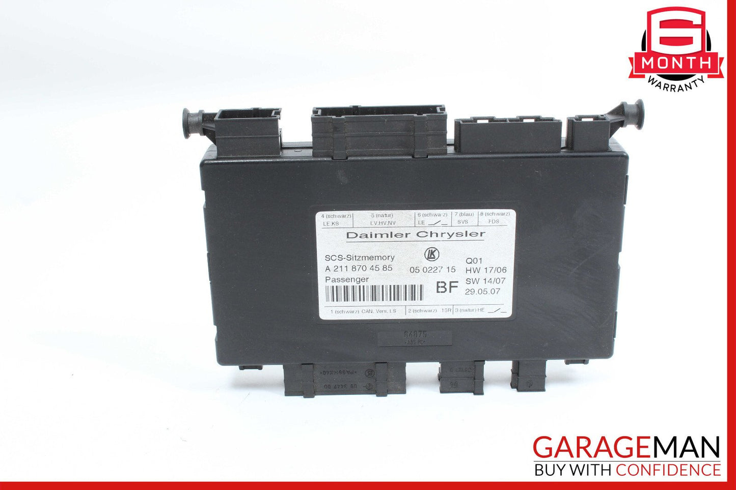 03-12 Mercedes W211 E550 SLK350 Front Right Seat Control Module 2118704585 OEM