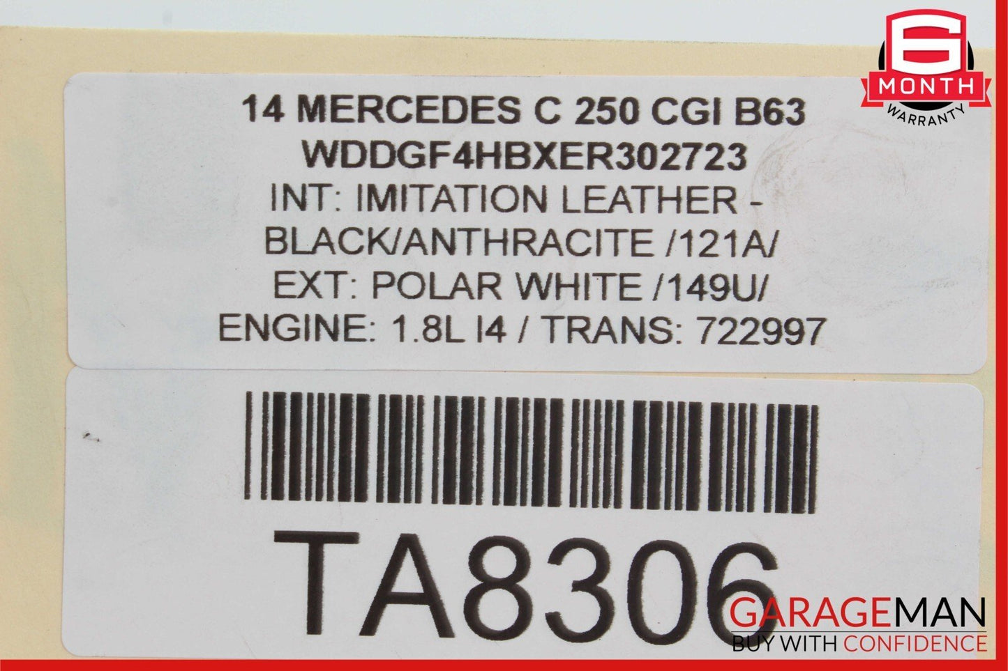 08-14 Mercedes W204 C250 Rear Left & Right Shock Absorber Coil Springs Set of 2