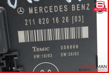 03-06 MERCEDES W211 E320 REAR RIGHT PASSENGER DOOR CONTROL MODULE A109 OEM