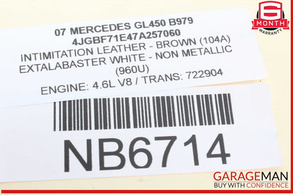 06-13 Mercedes X164 GL450 Front Right Side Exterior Door Handle OEM