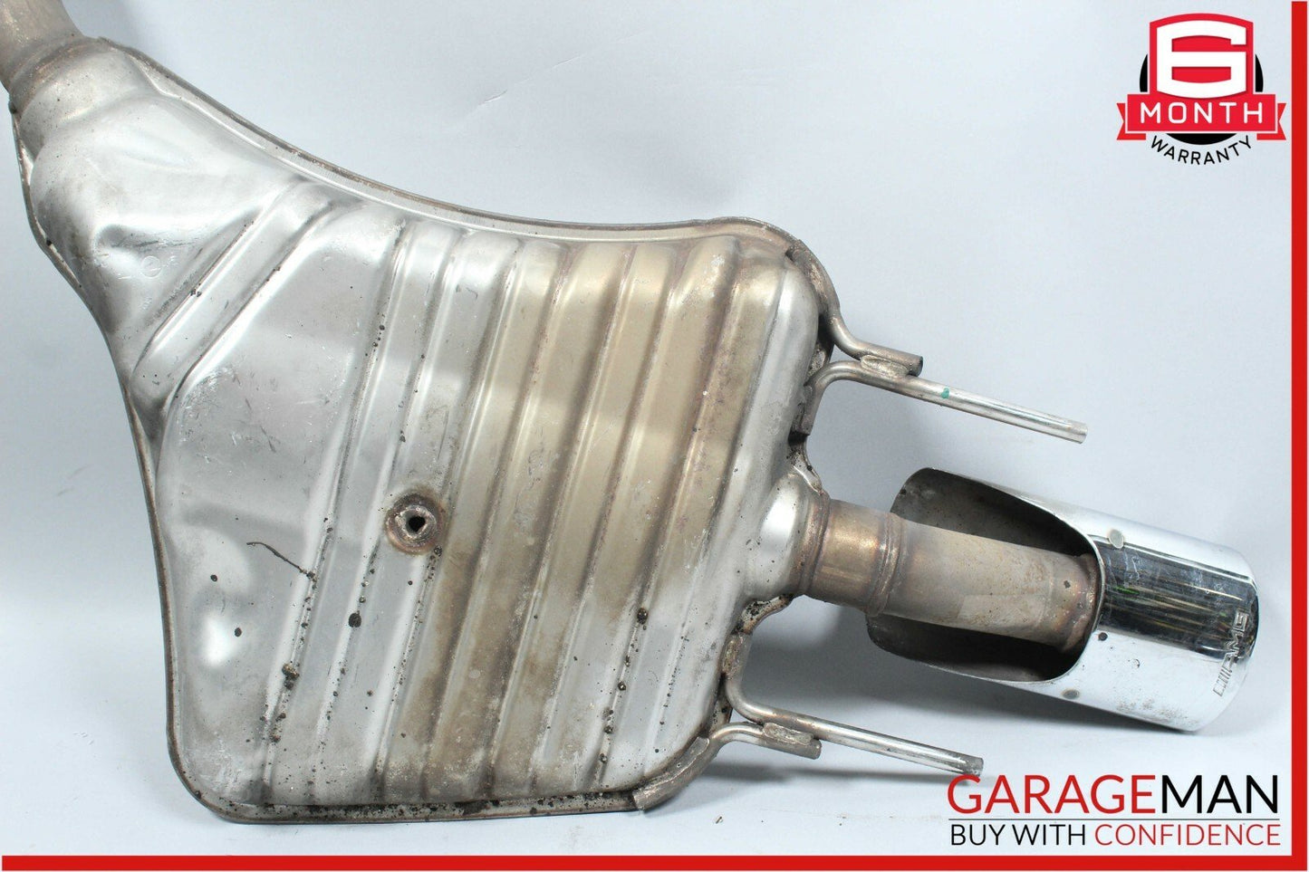07-09 Mercedes W221 S450 S550 S600 AMG Sport Rear Exhaust Muffler Tips Set OEM