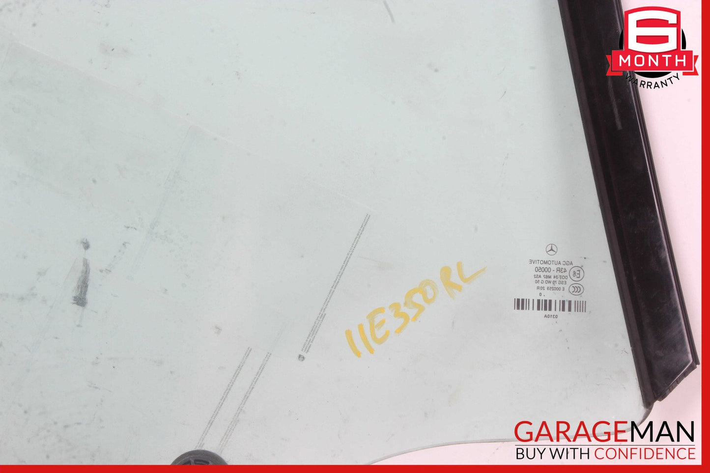 11-17 Mercedes W207 E350 Convertible Rear Left Quarter Window Glass OEM