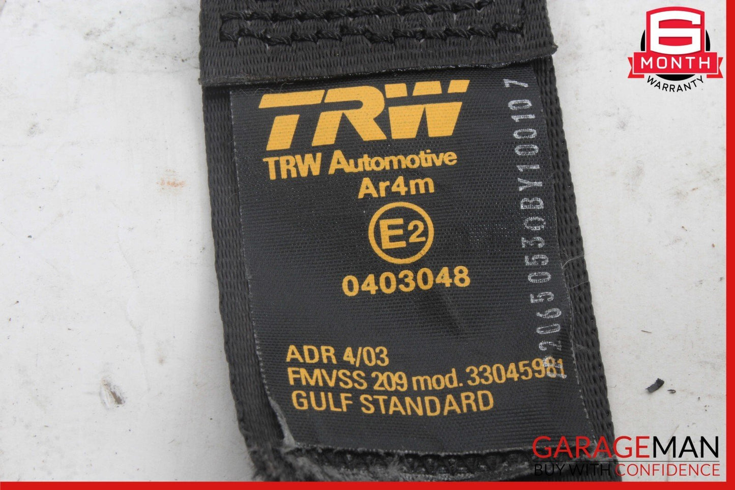 03-08 Maserati Quattroporte M139 Rear Center Seatbelt Seat Belt Retractor OEM