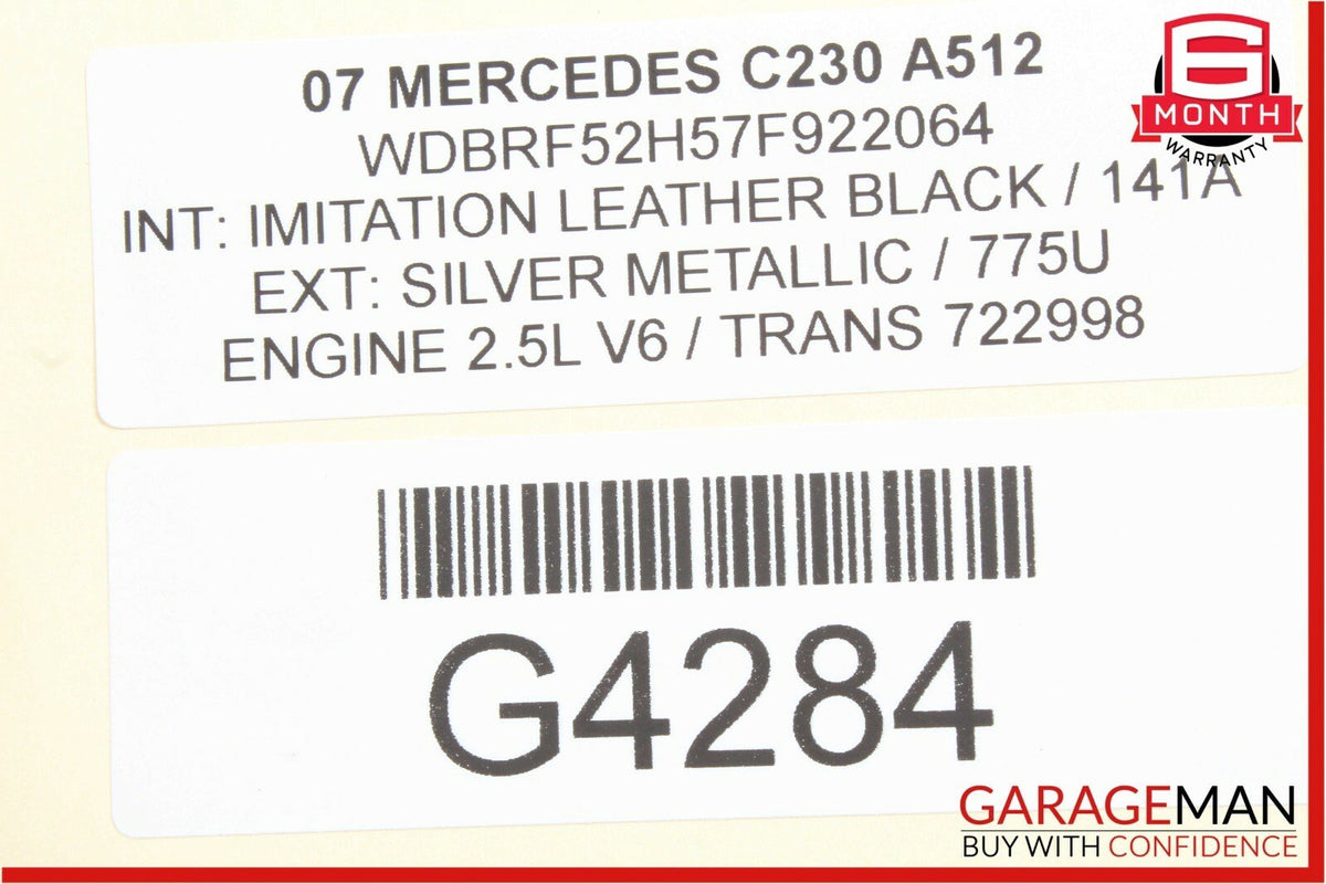 05-07 Mercedes W203 C230 C55 AMG Rear Left Side Exterior Door Handle Silver OEM