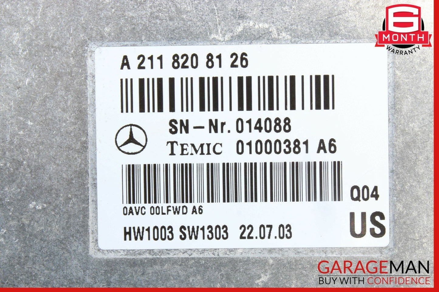 03-06 Mercedes W211 E55 AMG S500 Communication Voice Control Module 2118208126