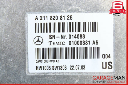 03-06 Mercedes W211 E55 AMG S500 Communication Voice Control Module 2118208126
