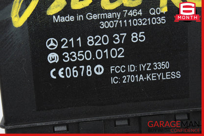 03-11 Mercedes W211 E320 CLS500 Rear Door Keyless Go Control Module OEM