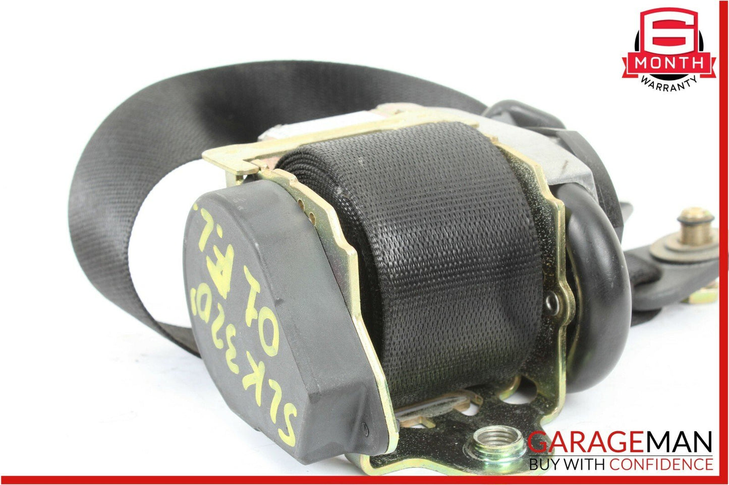 01-04 Mercedes R170 SLK320 Front Left Side Seat Belt Seatbelt Retractor Black